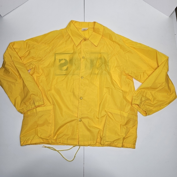 Vintage 90s COPS TV Show Windbreaker Jacket Mens XL Yellow 1996. - Picture 2 of 16